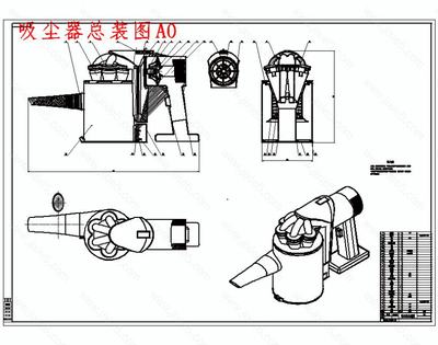 手持式车用多功能吸尘器结构设计研究